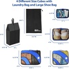 image:imageSimple Houseware 8Set Packing Cubes with Laundry Bag amp Shoe Bag for TravelBlue