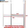image:imageSimple Houseware Adjustable Closet Hanging Rod WhiteChrome