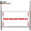image:imageSimple Houseware Adjustable Closet Hanging Rod WhiteChrome