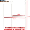 image:imageSimple Houseware Adjustable Closet Hanging Rod WhiteWhite