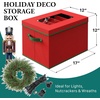 image:imageSimple Houseware Christmas Light amp 12 Ornament Storage Clear Top Window