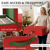 image:imageSimple Houseware Christmas Ornament Storage Bin for 6Inch Tall Finials