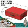image:imageSimple Houseware Christmas Ornament Storage Bin for 6Inch Tall Finials