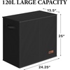 image:imageSimple Houseware Double Laundry Hamper with Lid amp Removable Bags BlackBlack