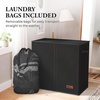 image:imageSimple Houseware Double Laundry Hamper with Lid amp Removable Bags BlackBlack