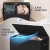 image:imageSimple Houseware Double Laundry Hamper with Lid amp Removable Bags BlackBlack