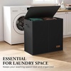 image:imageSimple Houseware Double Laundry Hamper with Lid amp Removable Bags BlackBlack