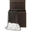 image:imageSimple Houseware Double Laundry Hamper with Lid amp Removable Bags BlackBrown