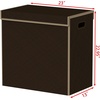 image:imageSimple Houseware Double Laundry Hamper with Lid amp Removable Bags BlackBrown