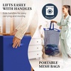 image:imageSimple Houseware Double Laundry Hamper with Lid amp Removable Bags BlackDark Blue