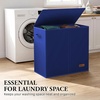 image:imageSimple Houseware Double Laundry Hamper with Lid amp Removable Bags BlackDark Blue