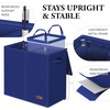image:imageSimple Houseware Double Laundry Hamper with Lid amp Removable Bags BlackDark Blue