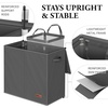 image:imageSimple Houseware Double Laundry Hamper with Lid amp Removable Bags BlackDark Grey