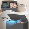 image:imageSimple Houseware Double Laundry Hamper with Lid amp Removable Bags BlackDark Grey