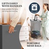 image:imageSimple Houseware Double Laundry Hamper with Lid amp Removable Bags BlackDark Grey