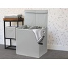 image:imageSimple Houseware Double Laundry Hamper with Lid amp Removable Bags BlackGrey