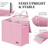 image:imageSimple Houseware Double Laundry Hamper with Lid amp Removable Bags BlackPink