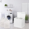 image:imageSimple Houseware Double Laundry Hamper with Lid amp Removable Bags BlackWhite
