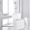 image:imageSimple Houseware Double Laundry Hamper with Lid amp Removable Bags BlackWhite