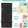image:imageSimple Houseware DoubleSided Hanging Gift Wrap Organizer Red Set of 1Black