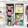 image:imageSimple Houseware DoubleSided Hanging Gift Wrap Organizer Red Set of 1Black