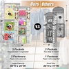 image:imageSimple Houseware DoubleSided Hanging Gift Wrap Organizer Red Set of 1Grey