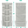 image:imageSimple Houseware DoubleSided Hanging Gift Wrap Organizer Red Set of 1Grey
