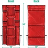 image:imageSimple Houseware DoubleSided Hanging Gift Wrap Organizer Red Set of 1Red