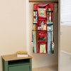 image:imageSimple Houseware DoubleSided Hanging Gift Wrap Organizer Red Set of 1Red