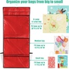 image:imageSimple Houseware DoubleSided Hanging Gift Wrap Organizer Red Set of 1Red