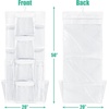 image:imageSimple Houseware DoubleSided Hanging Gift Wrap Organizer Red Set of 1White