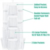image:imageSimple Houseware DoubleSided Hanging Gift Wrap Organizer Red Set of 1White