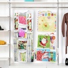 image:imageSimple Houseware DoubleSided Hanging Gift Wrap Organizer Red Set of 1White