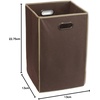 image:imageSimple Houseware Foldable Closet Laundry Hamper Basket BlackBrown