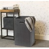 image:imageSimple Houseware Foldable Closet Laundry Hamper Basket BlackDark Grey
