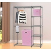image:imageSimple Houseware Foldable Closet Laundry Hamper Basket BlackPink