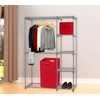 image:imageSimple Houseware Foldable Closet Laundry Hamper Basket BlackRed