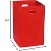image:imageSimple Houseware Foldable Closet Laundry Hamper Basket BlackRed