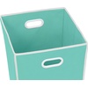image:imageSimple Houseware Foldable Closet Laundry Hamper Basket BlackTurquoise