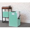 image:imageSimple Houseware Foldable Closet Laundry Hamper Basket BlackTurquoise
