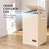 image:imageSimple Houseware Foldable Laundry Hamper Basket with Lid and Bag Dark GrayBeige
