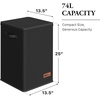 image:imageSimple Houseware Foldable Laundry Hamper Basket with Lid and Bag Dark GrayBlack