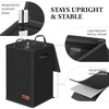 image:imageSimple Houseware Foldable Laundry Hamper Basket with Lid and Bag Dark GrayBlack