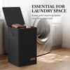 image:imageSimple Houseware Foldable Laundry Hamper Basket with Lid and Bag Dark GrayBlack