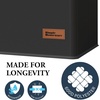 image:imageSimple Houseware Foldable Laundry Hamper Basket with Lid and Bag Dark GrayBlack