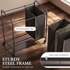 image:imageSimple Houseware Heavy Duty 3Bag Laundry Sorter Rolling Cart AssortedBronze