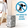 image:imageSimple Houseware Large 82L Laundry Basket with Wheels and Handles BlackGray