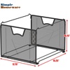 image:imageSimple Houseware Mesh Hanging File Folder Organizer SilverBlack