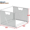 image:imageSimple Houseware Mesh Hanging File Folder Organizer SilverSilver