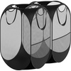 image:imageSimple Houseware Mesh PopUp Laundry Hamper with Side Pocket 2 Pack BlackBlack